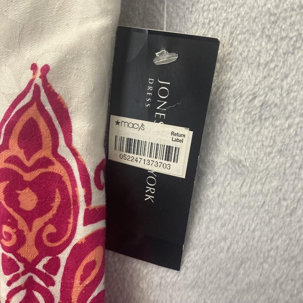 NWT A-Line Paisley Dress Womens 6 Red Pink White Sleeveless Holiday Feminine - Picture 5 of 14